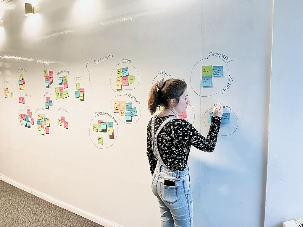 Brainstorm on a large board