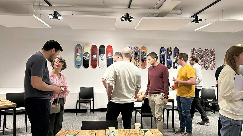 Skate Project exhibition during an after work